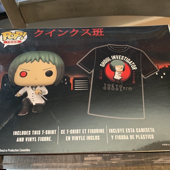 Tokyo Ghoul : RE - ghoul investigator tee shirt and Funko Pop - Picture 6 of 6